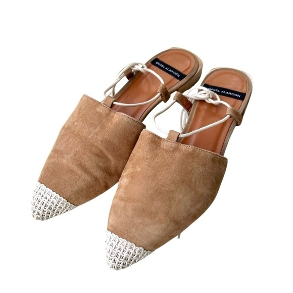 Anthropologie Angel Alarcon Tan Suede Sonya Ankle Tie Flats
Women Size 40 - Picture 2 of 6